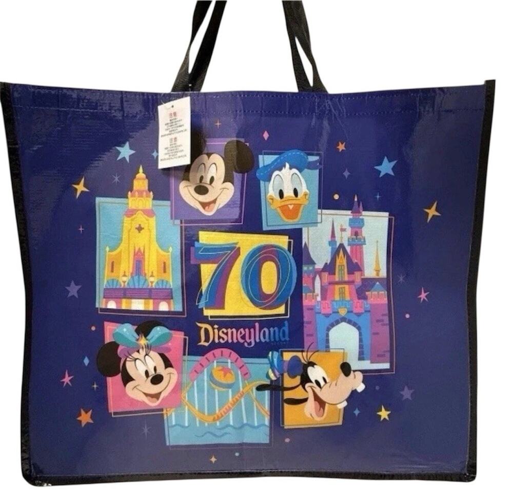 Disneyland Parks DLR 70th Anniversary Reusable Tote Bag Mickey Large Size